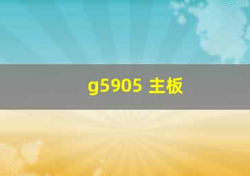 g5905 主板